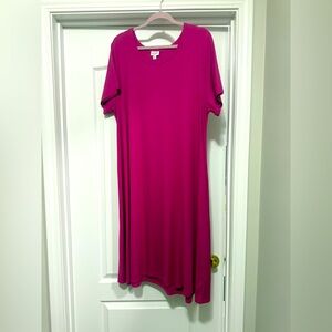 LuLaRoe 2XL Pink Women's Carly Dress